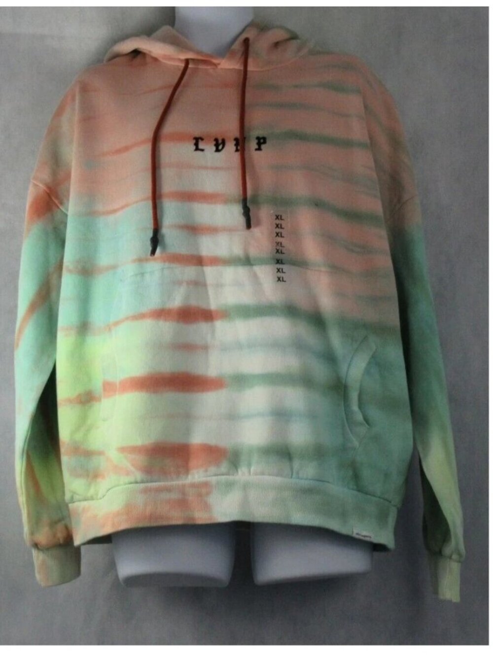 Eleven Paris Men's Losing My Mind Pullover Hoodie, Multicolor Tie Dye